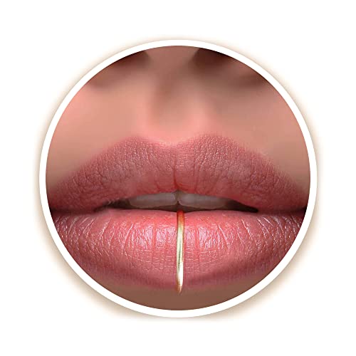 Algopix Similar Product 1 - Fake Lip Ring  Gold fake Lip jewelry 