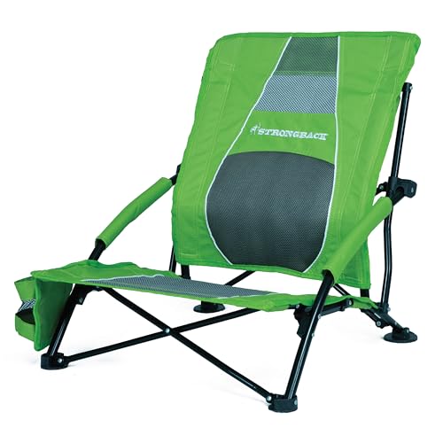 Algopix Similar Product 2 - STRONGBACK Low Gravity Beach Chair with