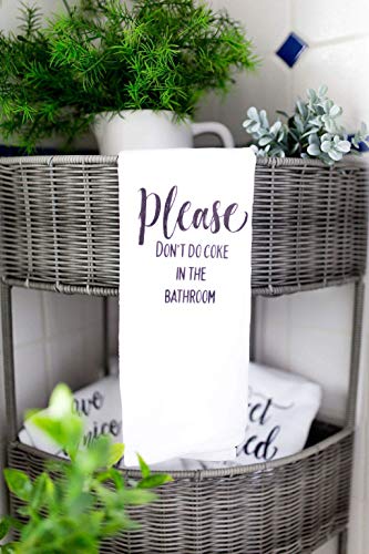 Algopix Similar Product 7 - Funny Bathroom Hand Towel Please dont