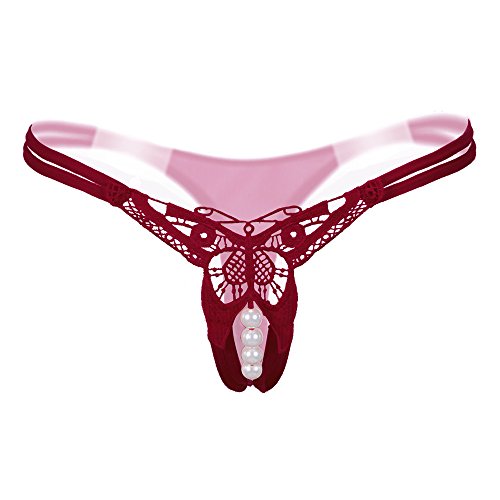 Algopix Similar Product 14 - ALOVEMO Sexy Pendant Pearl G String
