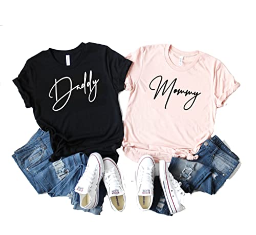 Algopix Similar Product 2 - Mommy and Daddy Shirt  Mom and Dad