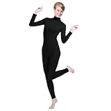 Algopix Similar Product 9 - QY Unisex Lycra Spandex Unitard Mock