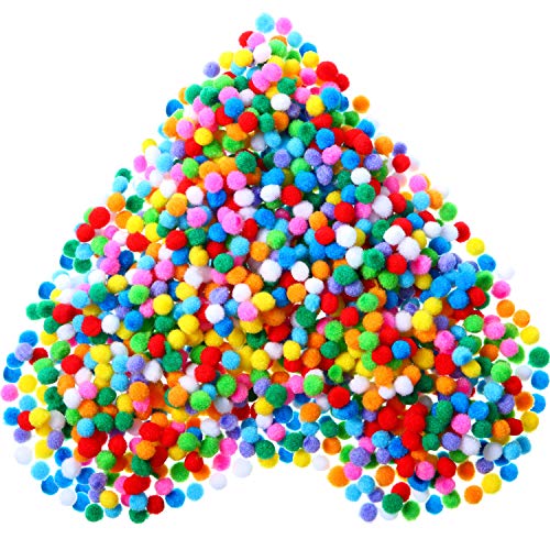 Algopix Similar Product 18 - 2000 Pieces 06 cm Elastic Pom Poms