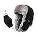 Algopix Similar Product 19 - Unisex 100 Rabbit Fur Trapper Ushanka