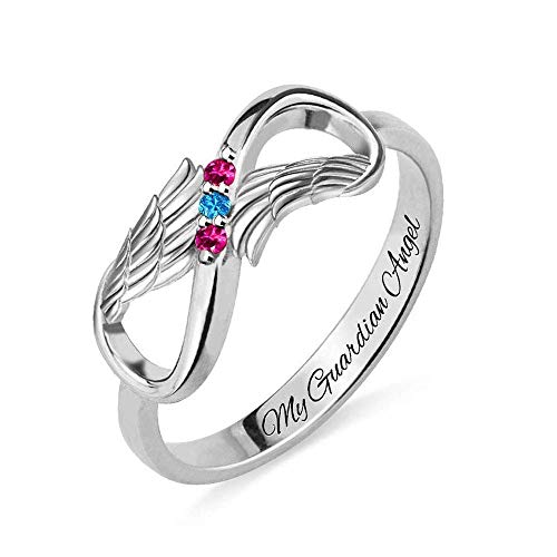 Algopix Similar Product 14 - Personalized Mother Rings with 3
