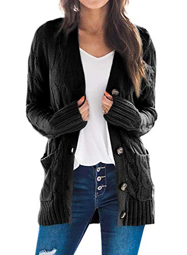 Algopix Similar Product 3 - Elapsy Womens Long Sleeve Cardigan