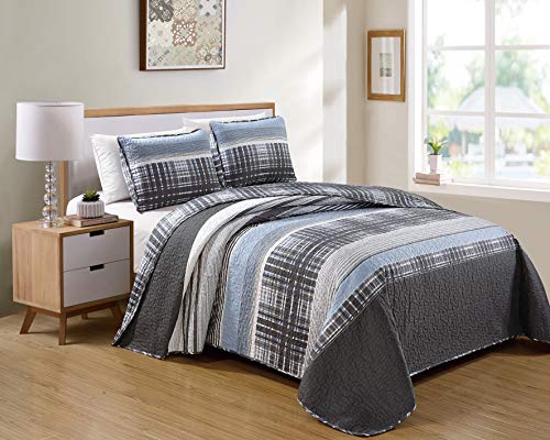 Algopix Similar Product 15 - Kids Zone Home Linen Charcoal White