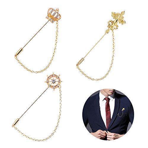 Algopix Similar Product 1 - Huture 3 Packs Unisex Brooch Lapel Pin