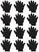 Algopix Similar Product 8 - Cooraby 12 Pairs Kids Warm Magic Gloves