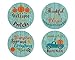 Algopix Similar Product 4 - Fall Coasters Pumpkin Everything Hello