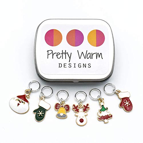 Algopix Similar Product 17 - Christmas Stitch Markers up to US 8