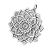 Algopix Similar Product 17 - Large Sterling Silver Lotus Mandala
