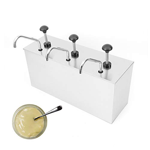 Algopix Similar Product 3 - 3 Bucket Sauce Dispenser Pump 4L