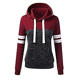 Algopix Similar Product 16 - Splice Hoodies Pullover Xesvk Women