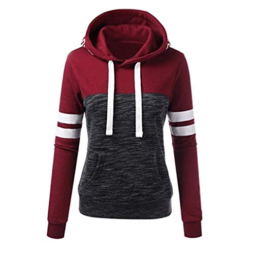 Algopix Similar Product 11 - Splice Hoodies Pullover Xesvk Women