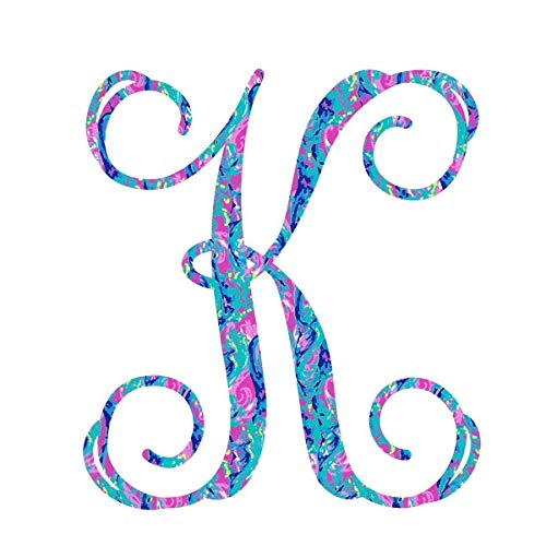 Algopix Similar Product 8 - Dash of Flair  Vine Monogram Initial K