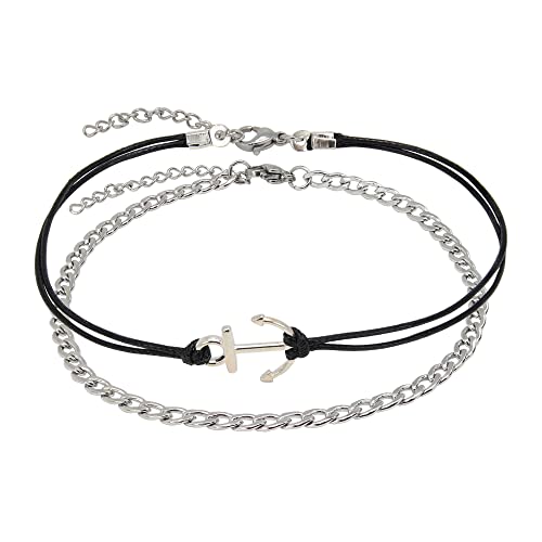 Algopix Similar Product 2 - Baronyka Handmade Anklets Set of 2 