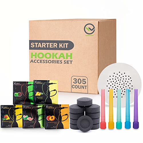Algopix Similar Product 16 - Hookah Accessories Set with 100 Disc