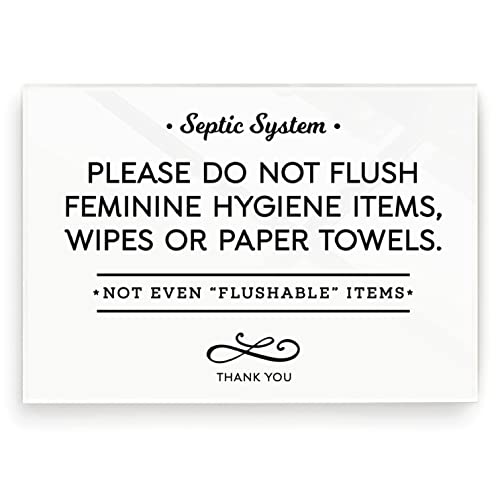 Algopix Similar Product 11 - 35x5 Inch Septic System Bathroom Sign