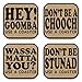 Algopix Similar Product 2 - Funny New York Italian Sayings Coaster