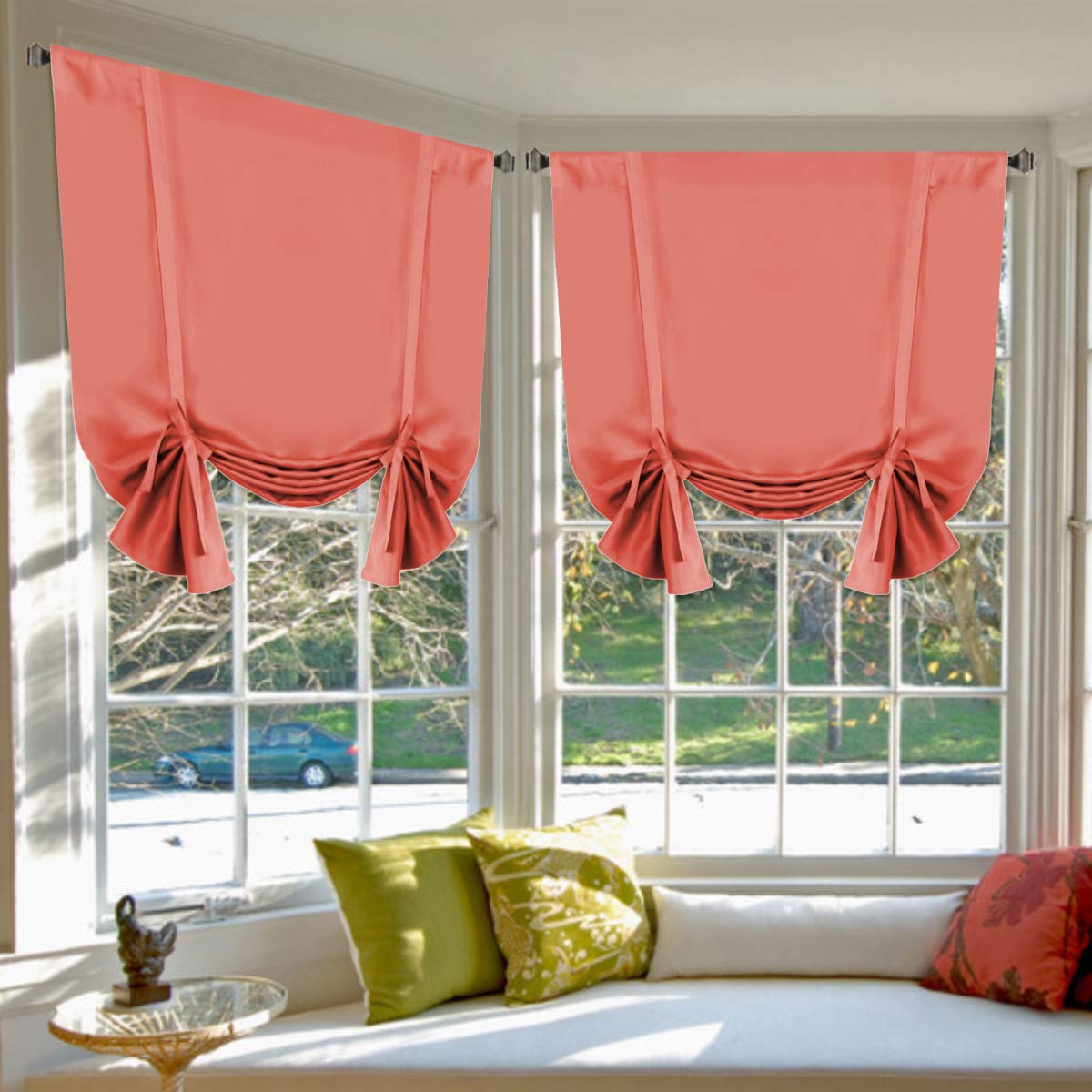 Algopix Similar Product 9 - HVERSAILTEX Blackout TieUp Valance