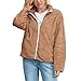 Algopix Similar Product 6 - Womens Long Sleeve Faux Fur Zip Up