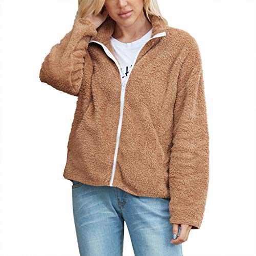 Algopix Similar Product 14 - Womens Long Sleeve Faux Fur Zip Up