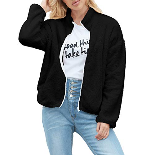 Algopix Similar Product 5 - Womens Long Sleeve Faux Fur Zip Up