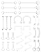 Algopix Similar Product 12 - MODRSA Mix Set Clear Piercing Retainers