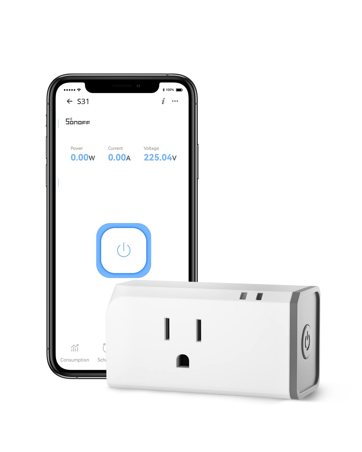 Algopix Similar Product 16 - SONOFF S31 WiFi Smart Plug with Energy