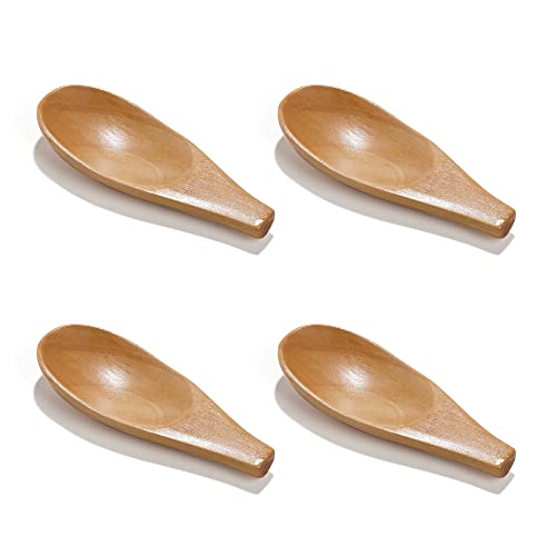 Algopix Similar Product 3 - NUOMI 4 Pack Wooden Scooper Solid Wood