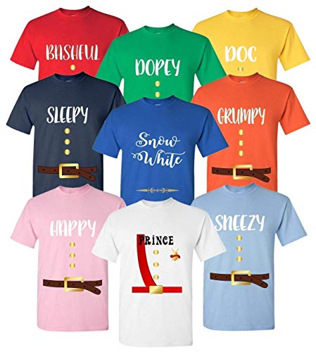 Algopix Similar Product 4 - 7 Dwarfs Halloween Shirts Cosplay
