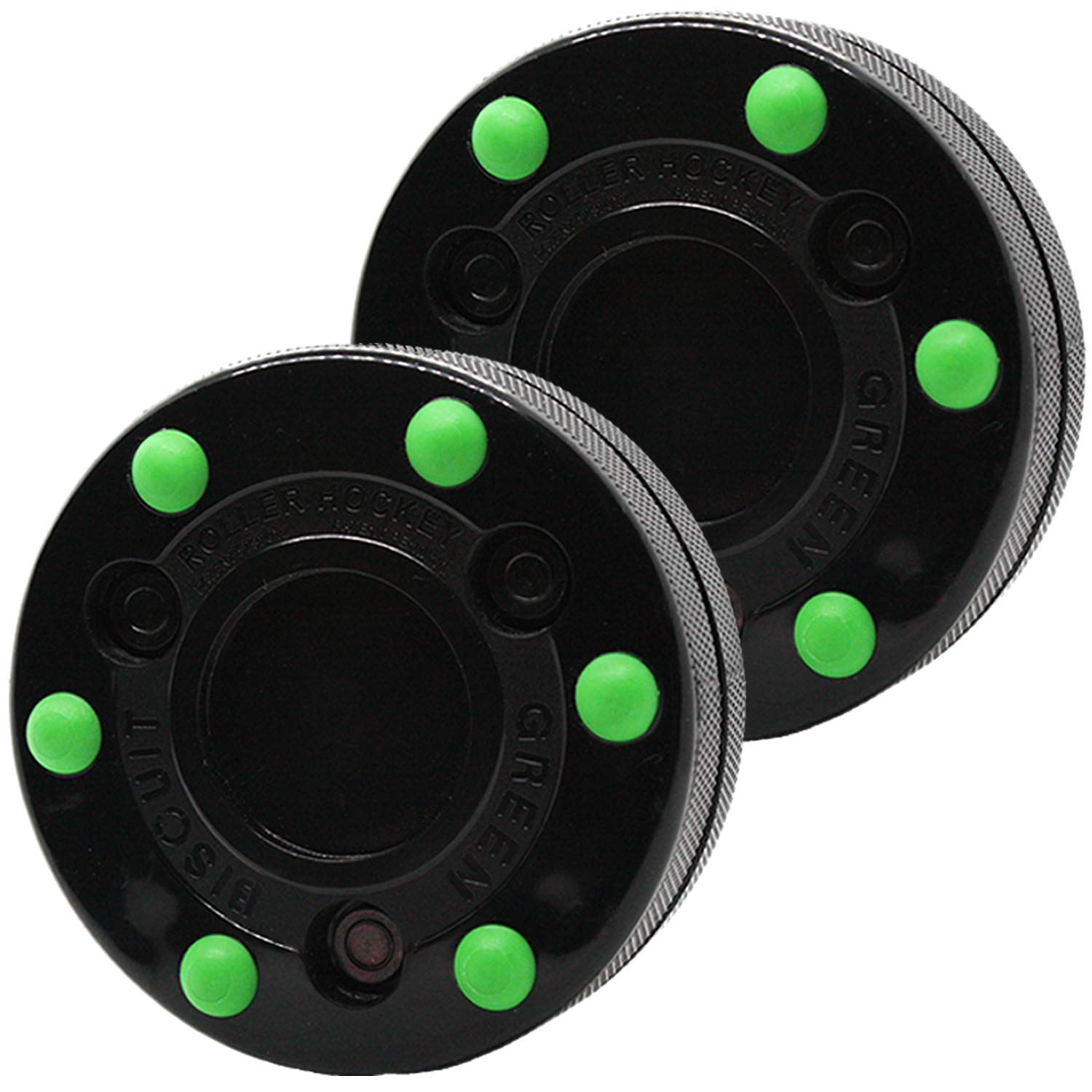 Algopix Similar Product 16 - Green Biscuit Roller Hockey Puck 2 Pack