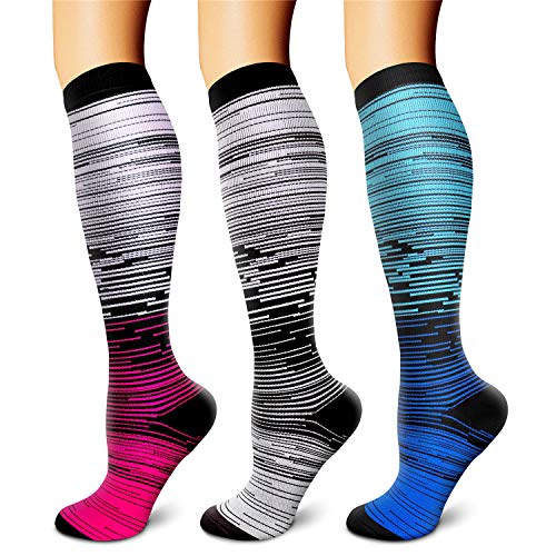 Algopix Similar Product 3 - CHARMKING Copper Compression Socks 3