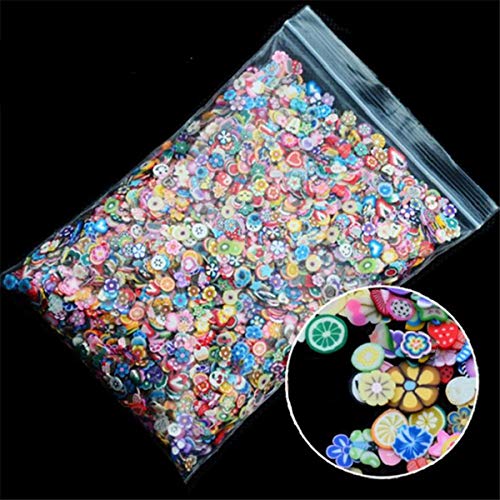 Algopix Similar Product 16 - Fruit Fimo Slices 1000pcs Colorful 5mm