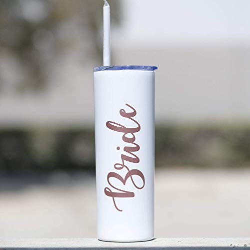 Algopix Similar Product 1 - Bride Tumbler Cup with Straw Bridal