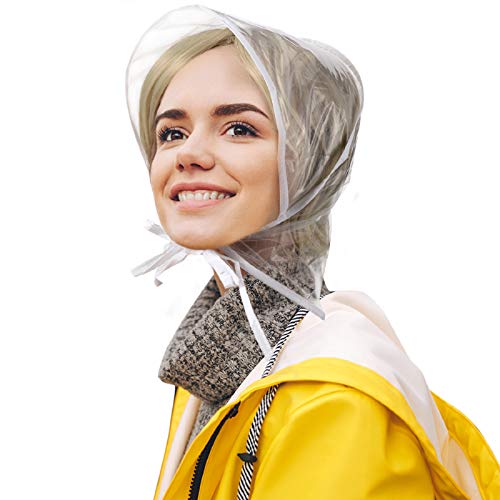 Algopix Similar Product 11 - SATINIOR 6 Pcs Womens Rain Bonnet with
