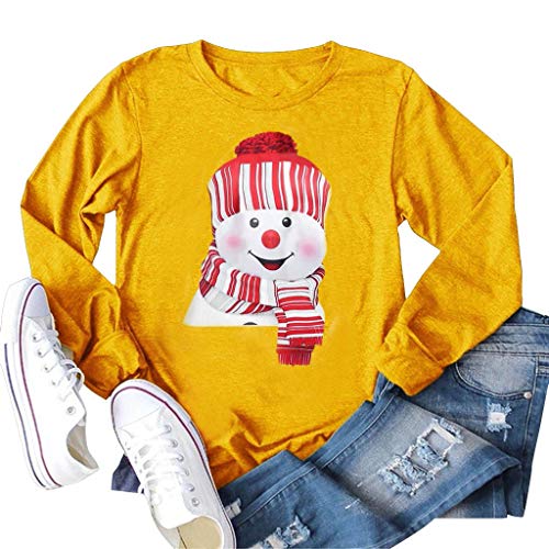 Algopix Similar Product 7 - WUAI Womens Christmas Holiday Snowman