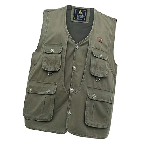 Algopix Similar Product 15 - CUTICATE Mens Fishing Vest with Multi