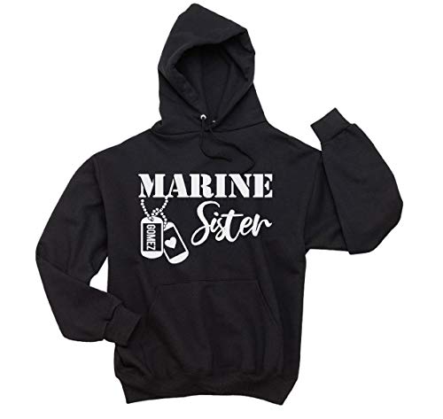 Algopix Similar Product 8 - Marine Sister Unisex Hooded Sweatshirt