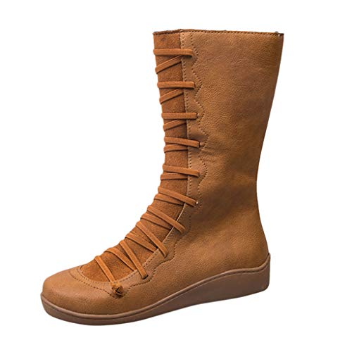 Algopix Similar Product 2 - Kauneus Womens Comfy Soft Leather Ankle
