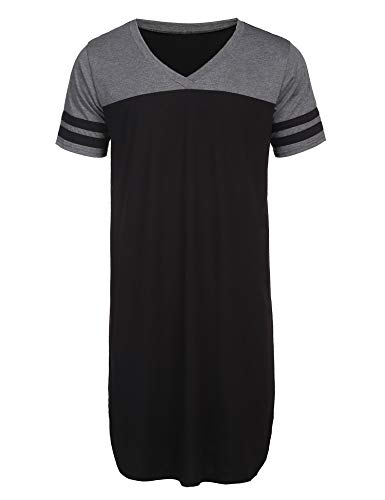 Algopix Similar Product 7 - Ekouaer Night Shirts for Men Short