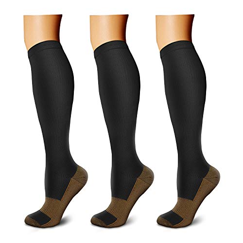 Algopix Similar Product 17 - CHARMKING Copper Compression Socks 3