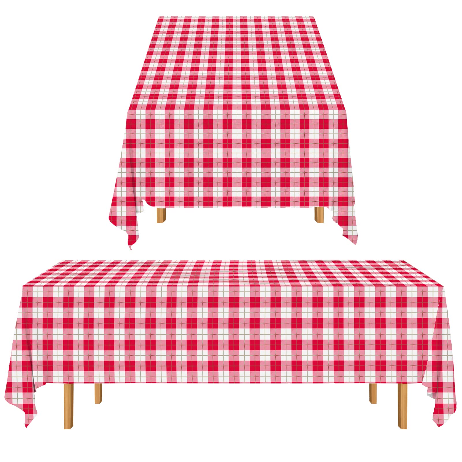 Algopix Similar Product 14 - Gatherfun 3PCS Red White Gingham