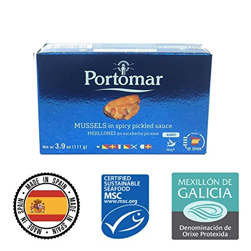 Algopix Similar Product 9 - DOP Spanish MUSSELS In SPICY PICKLED