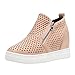 Algopix Similar Product 12 - haoricu Womens PU Leather Platform