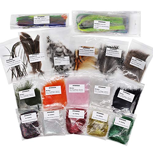 Algopix Similar Product 17 - XFISHMAN FlyTyingMaterialskit 10 in
