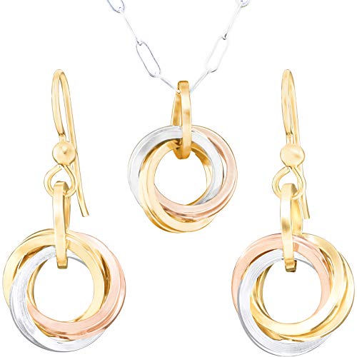 Algopix Similar Product 7 - Everyday Tricolor Love Knot Jewelry