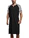 Algopix Similar Product 20 - Mens Cotton Nightshirts Raglan Short