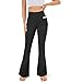 Algopix Similar Product 20 - YOLIX Black Flare Yoga Pants for Women